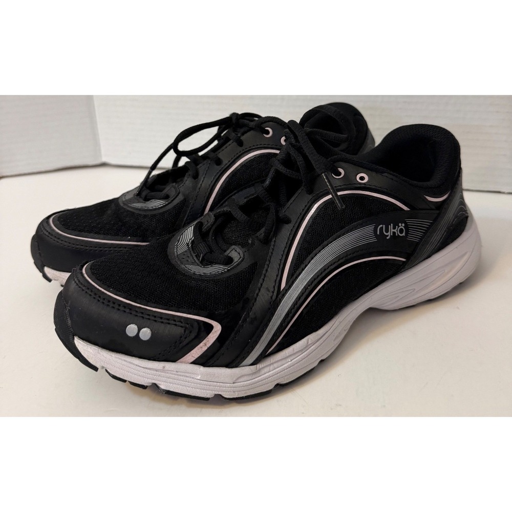 Ryka Skywalk Shoes Black/White Women's size 8